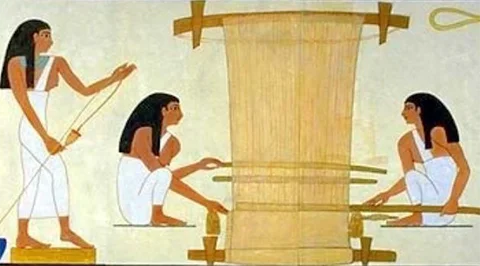 dokuma-tezgahı,antik-mısır,mısırlılar,halı