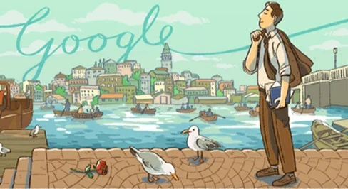 Orhan veli kanık, şiir, şair, edebiyat, google,  türk edebiyatı, garip, vazgeçemediğim, denize doğru